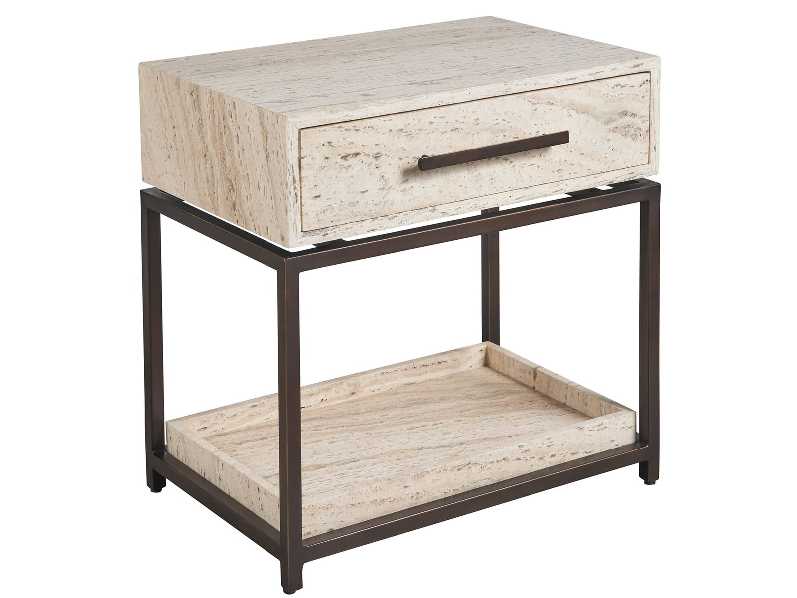 Modern Dove Nightstand