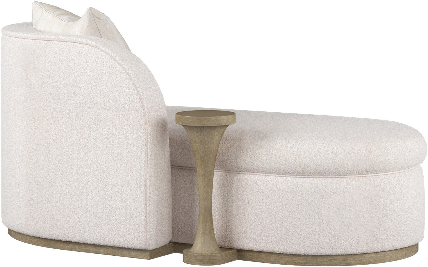 Bezel LAF Chaise | Theodore Alexander | Sutter & Vale