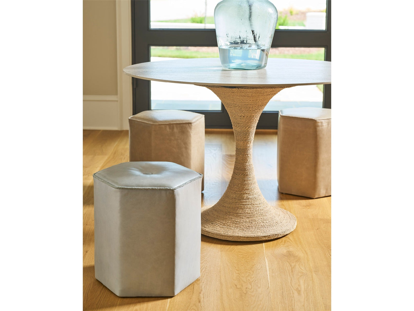 Gemma Hexagon Ottoman - Special Order