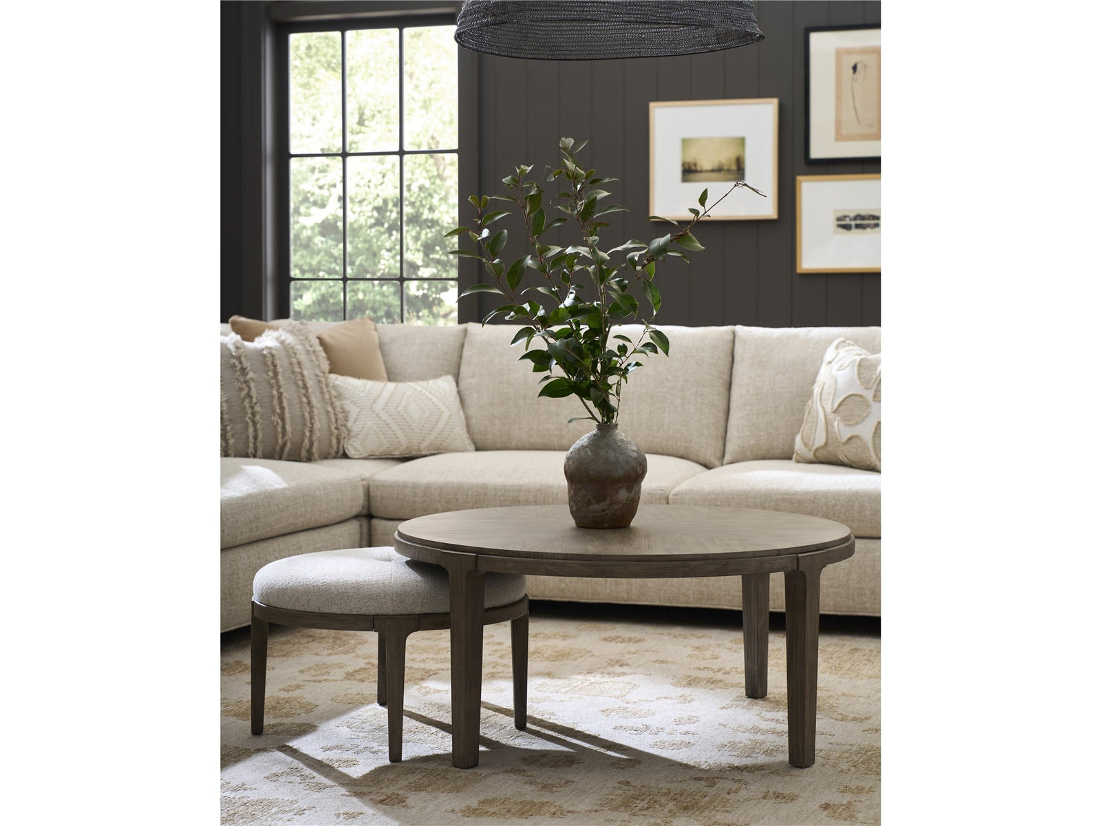 Dwell Boulder Bunching Ottoman