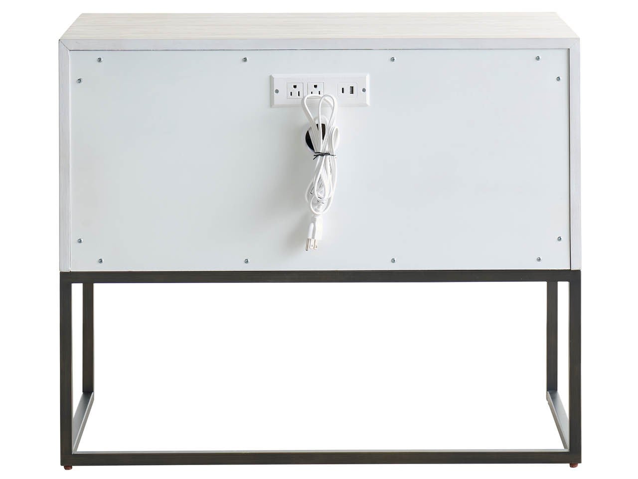 Dwell River Rock Metal Base Nightstand