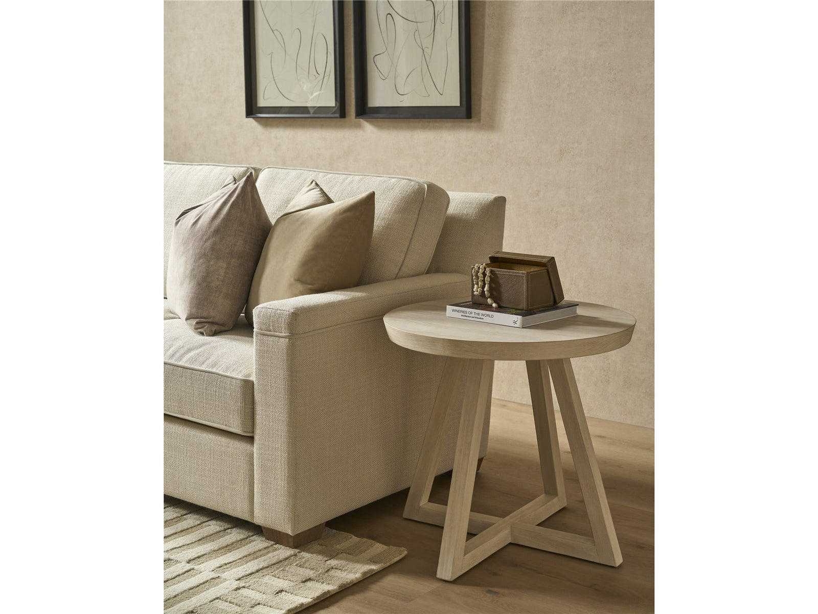 Dwell River Rock Round Side Table