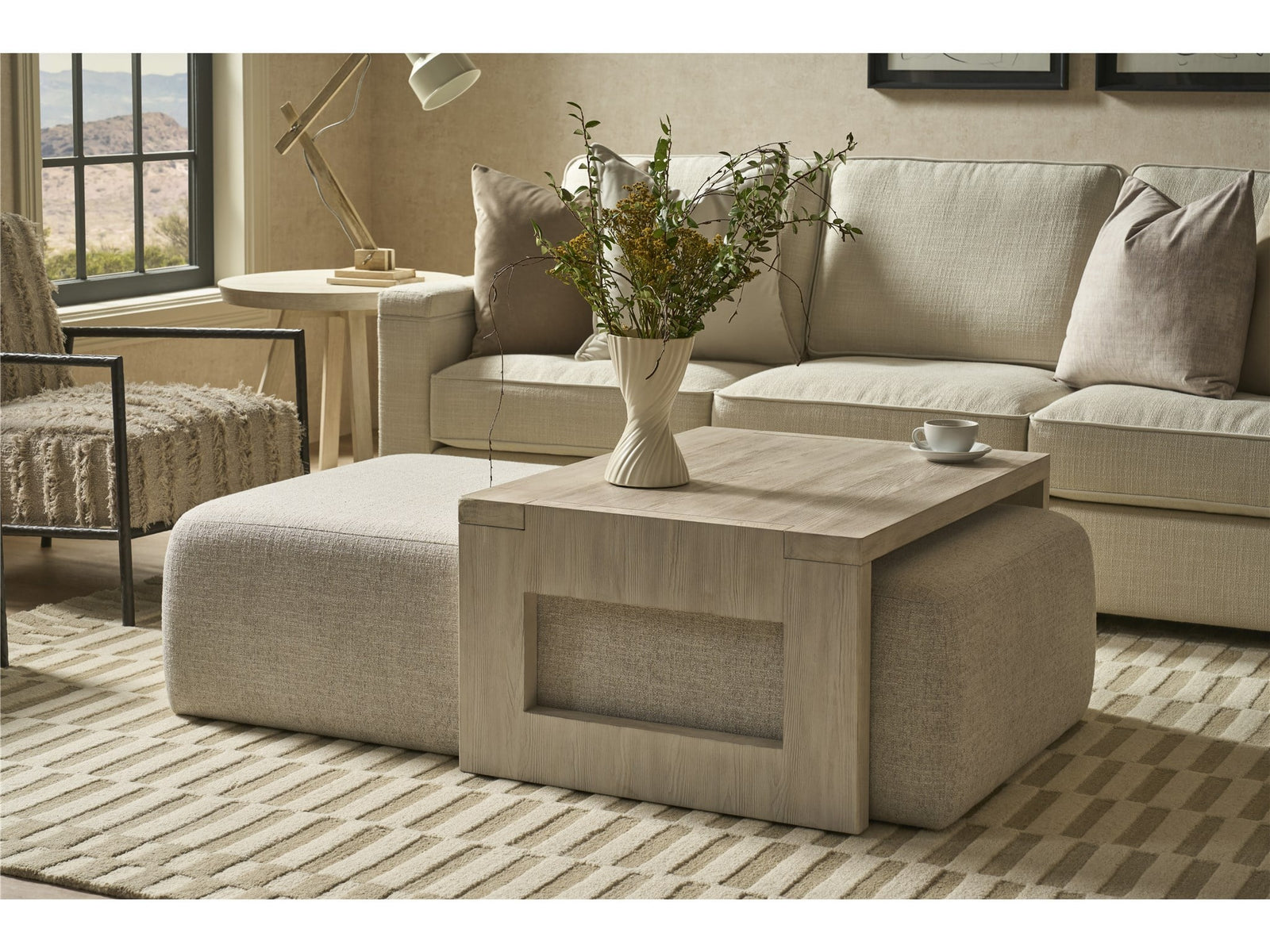 Dwell River Rock Nesting Cocktail Ottoman