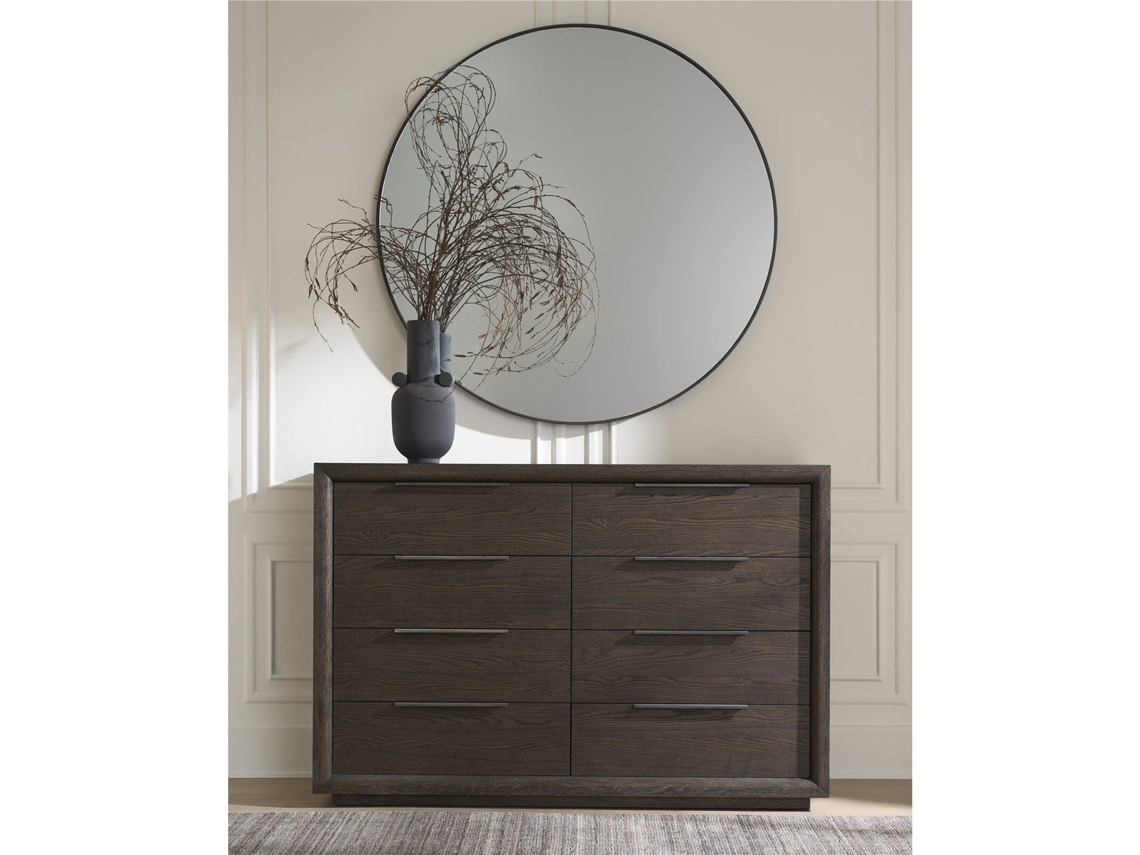 Modern Round Accent Mirror