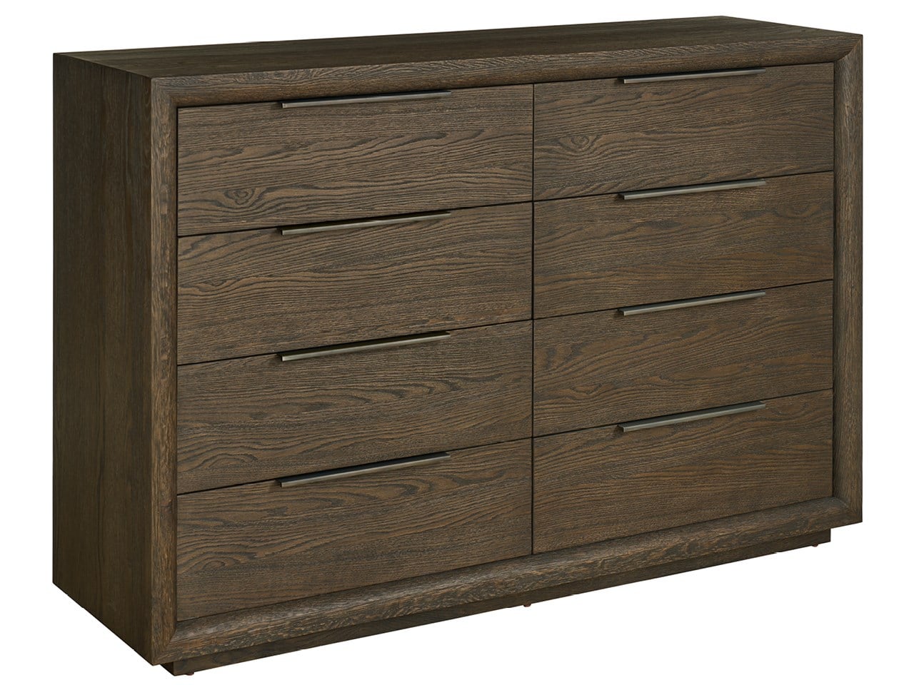 Modern Sable Eight Drawer Dresser