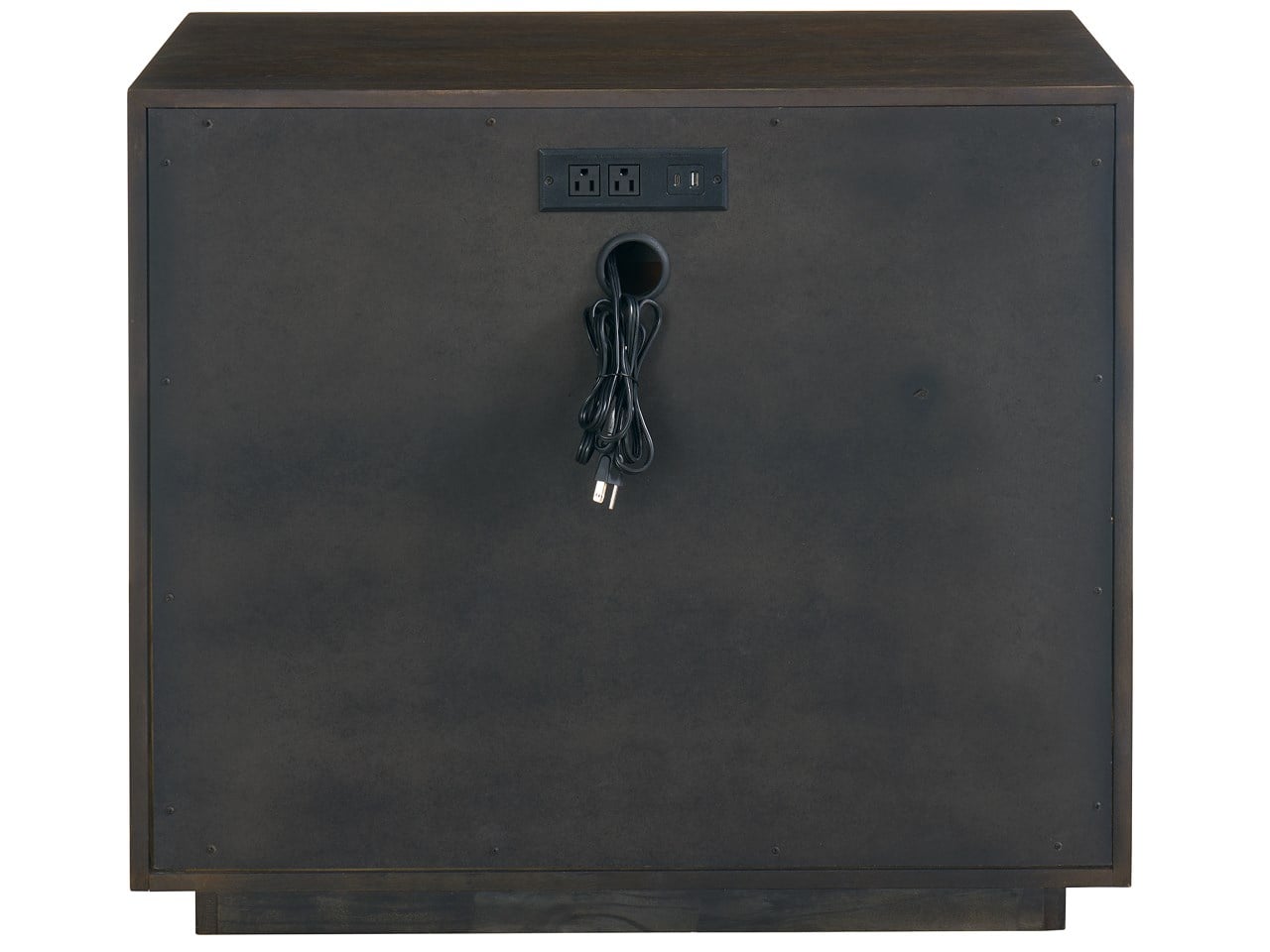 Modern Sable Plinth Nightstand