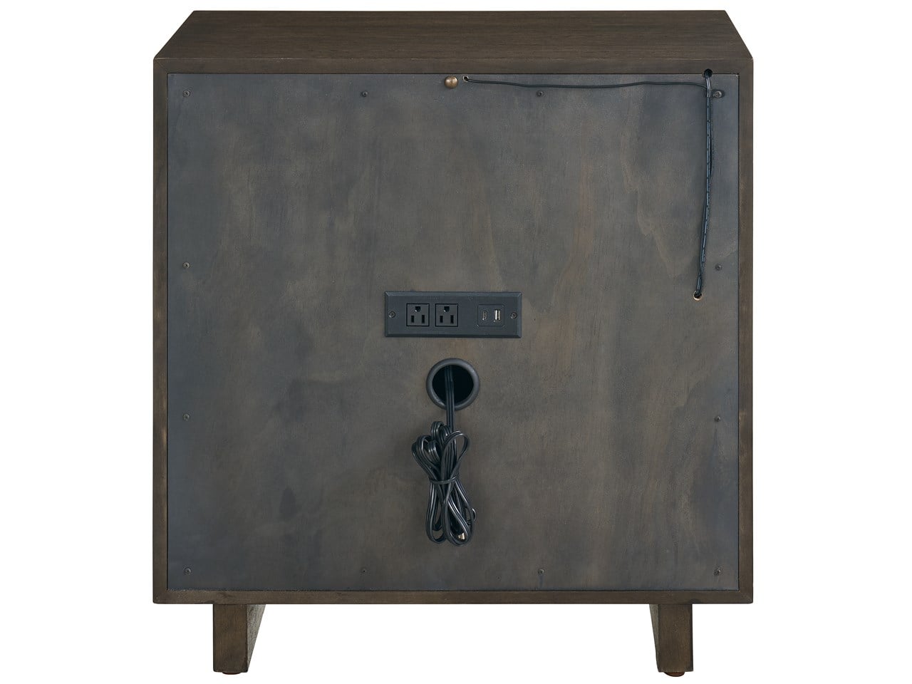 Modern Sable Open Storage Nightstand