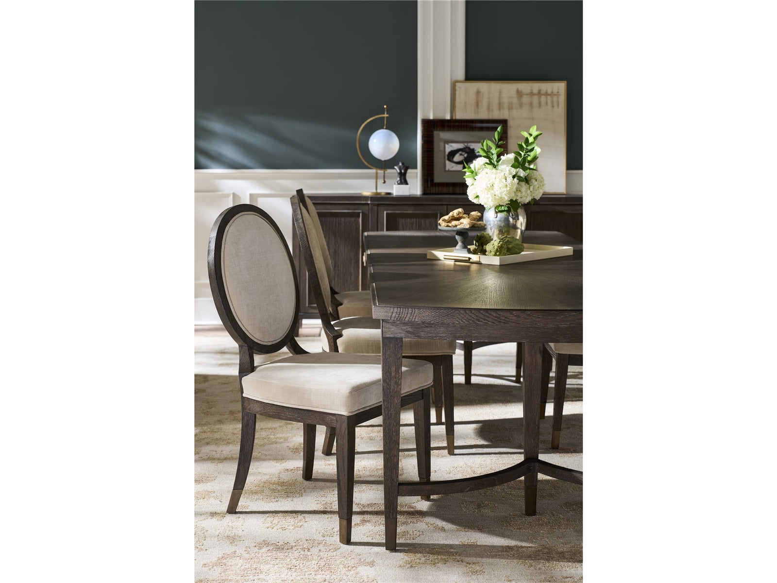 Montclair Cocoa Oval Side Chair