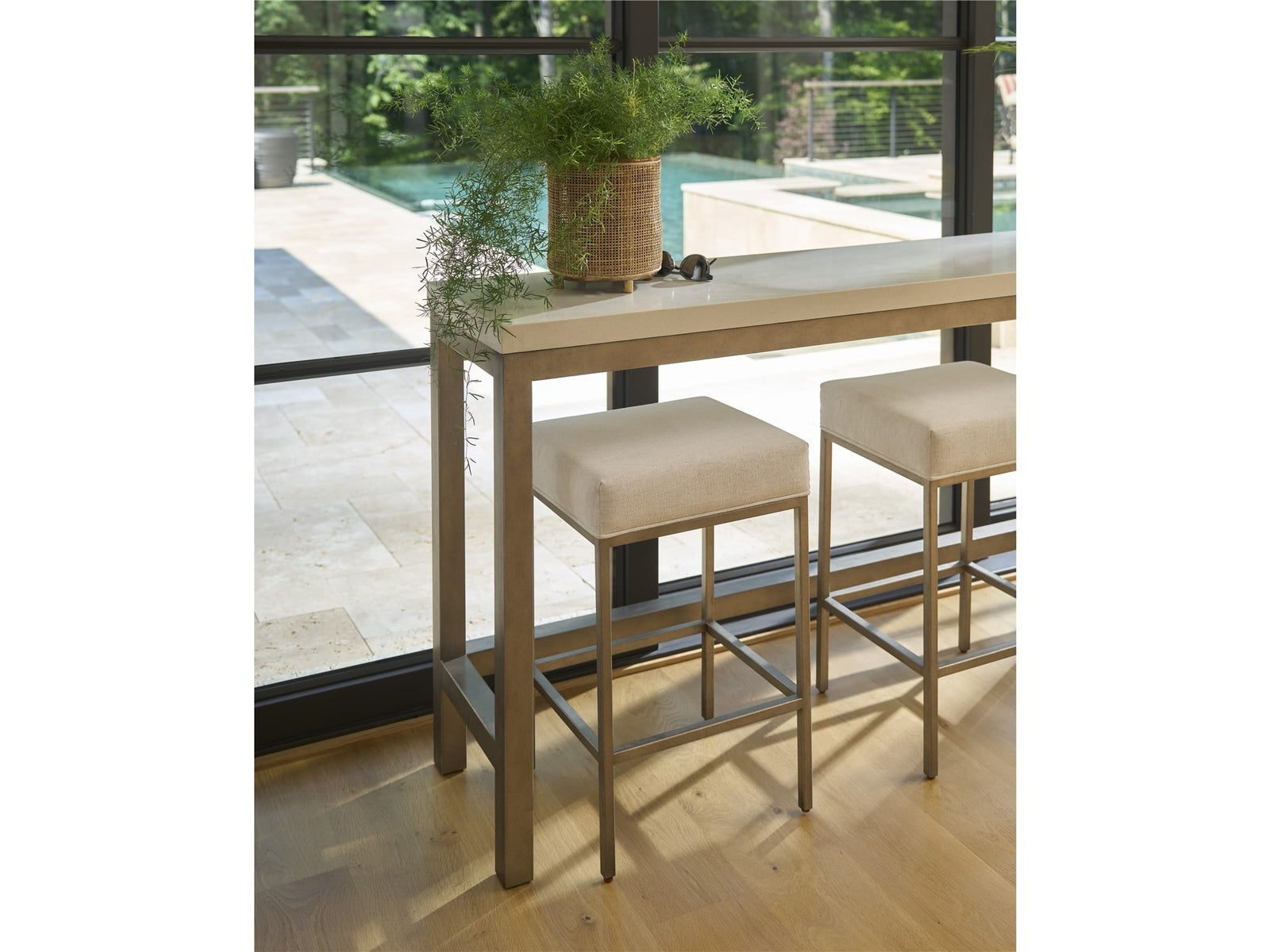 Oasis- Coastal Living Home Collection Console Stool