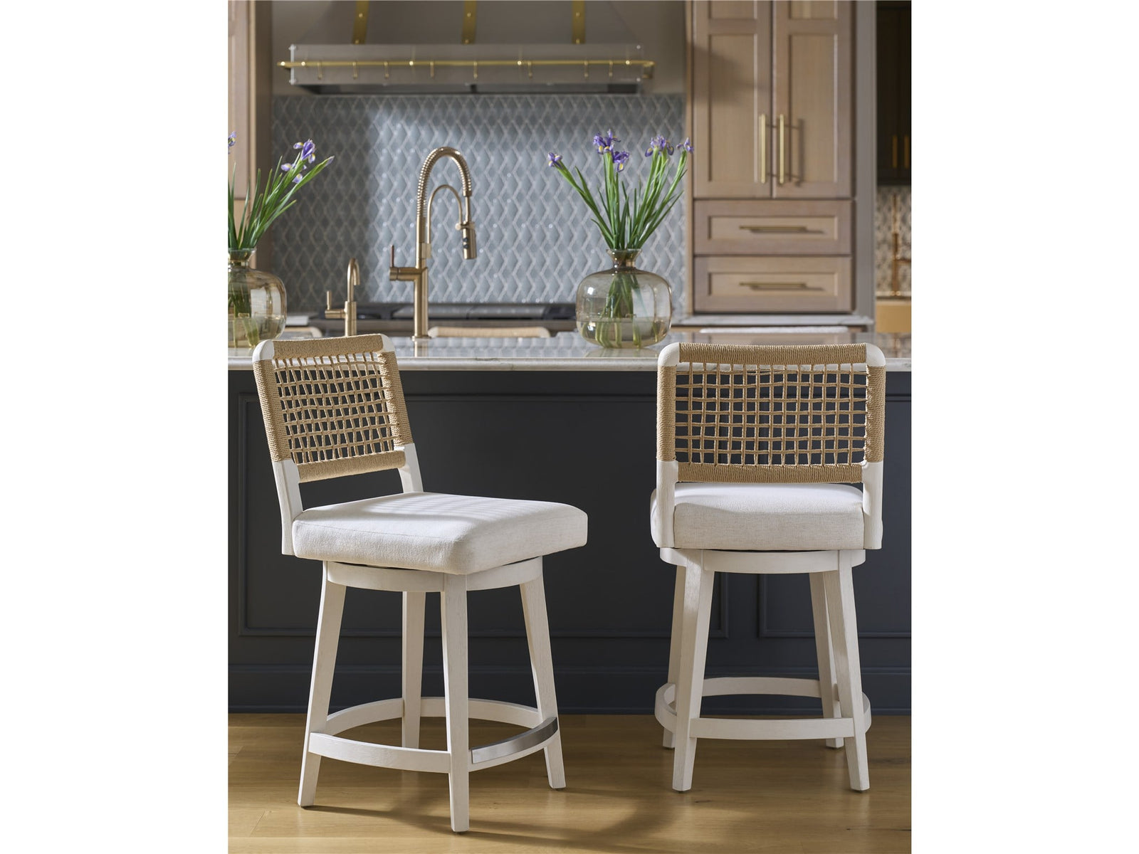 Oasis- Coastal Living Home Collection Shoreline Swivel Counter Stool