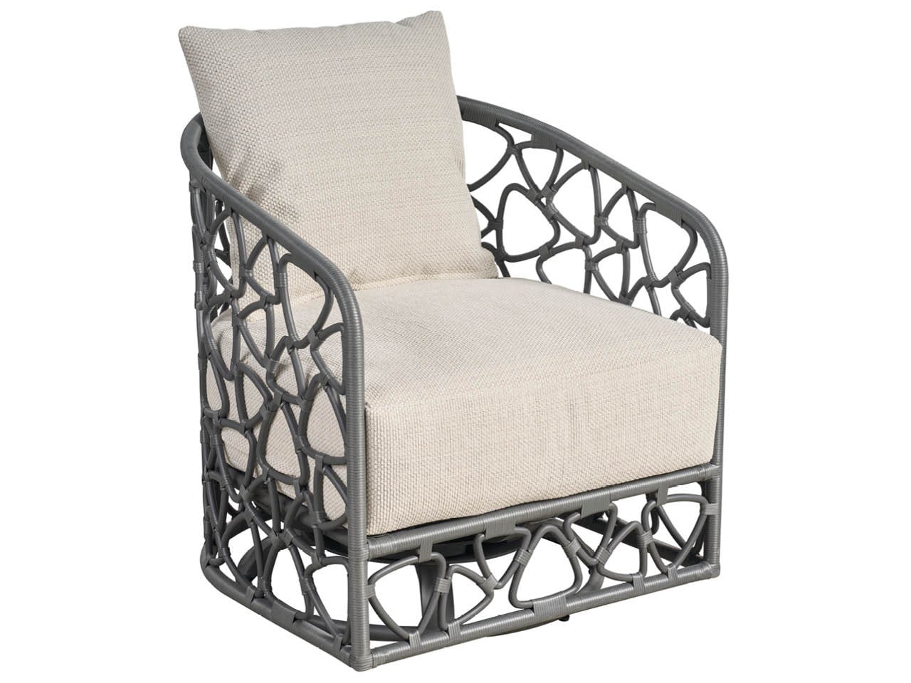 Coastal Living Outdoor Pebble Swivel Chair Outdoor