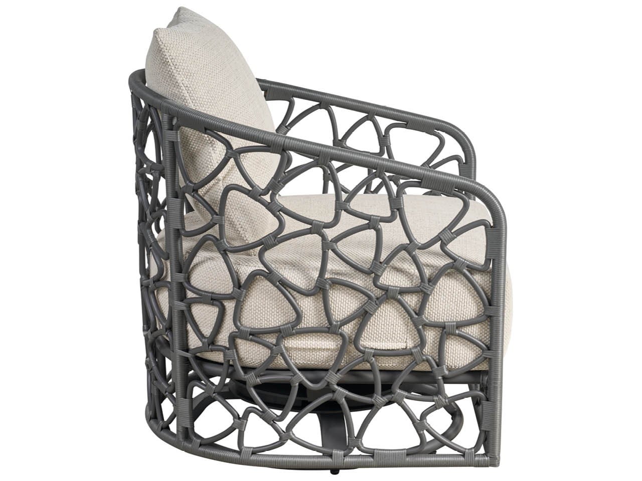 Coastal Living Outdoor Pebble Swivel Chair Outdoor