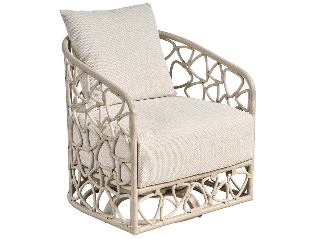 Coastal Living Outdoor Pebble Swivel Chair Outdoor