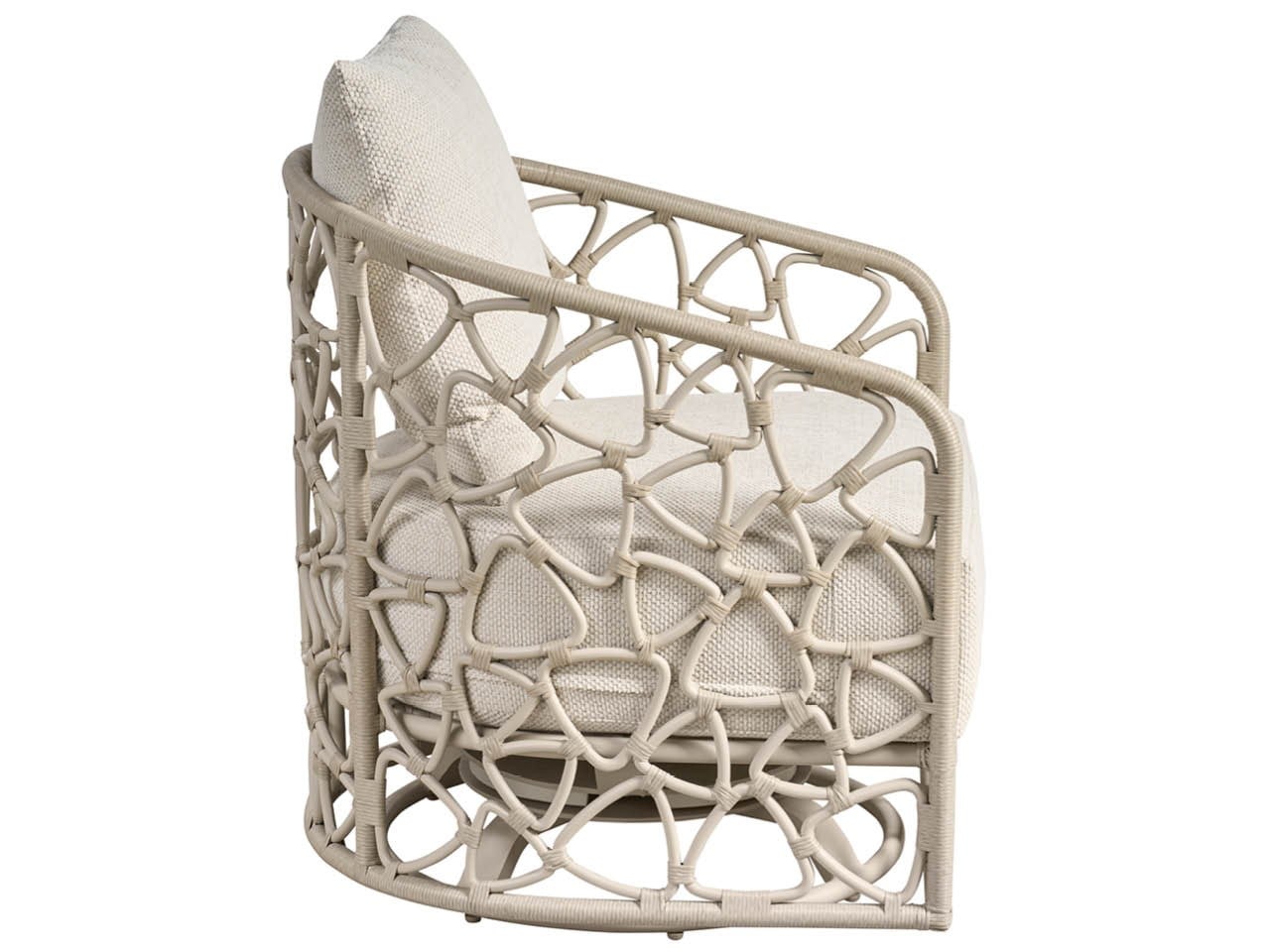 Coastal Living Outdoor Pebble Swivel Chair Outdoor