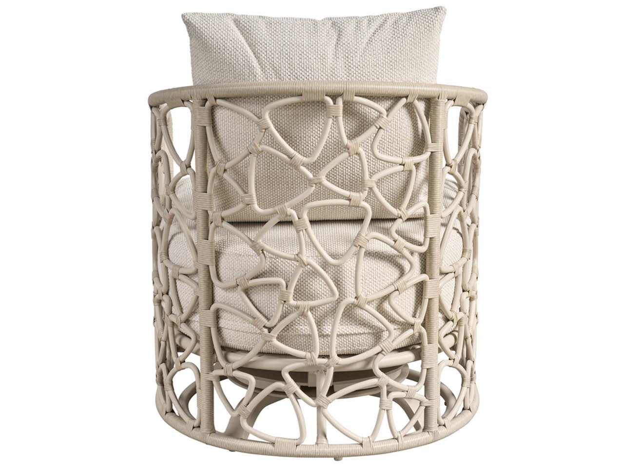 Coastal Living Outdoor Pebble Swivel Chair Outdoor