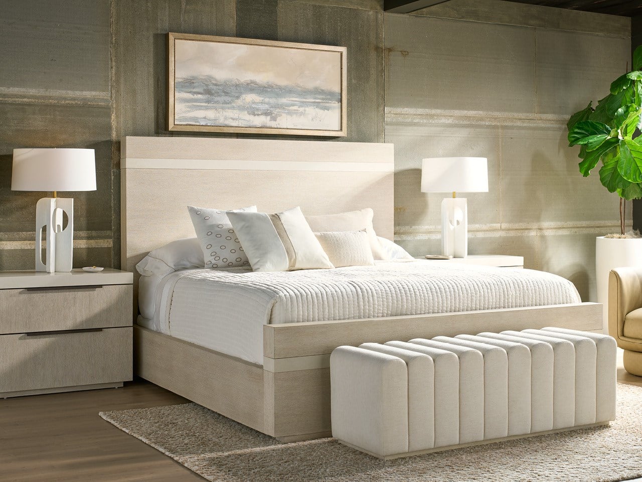 Modern Quartz Bed Queen