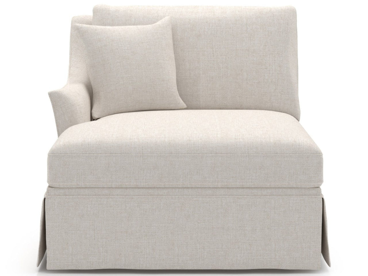 Henri Skirted Chaise LAF - Special Order
