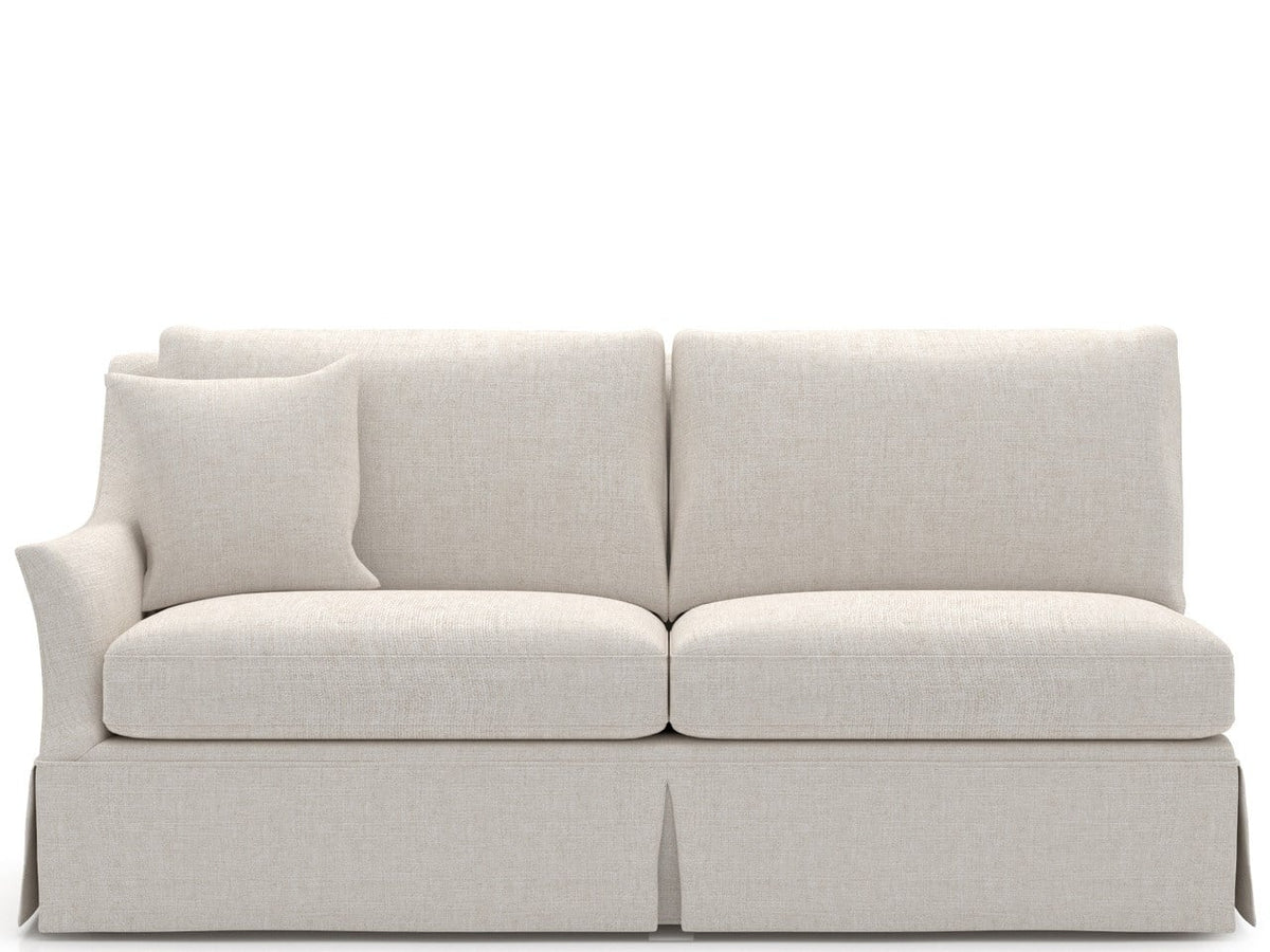 Henri Skirted Loveseat LAF - Special Order