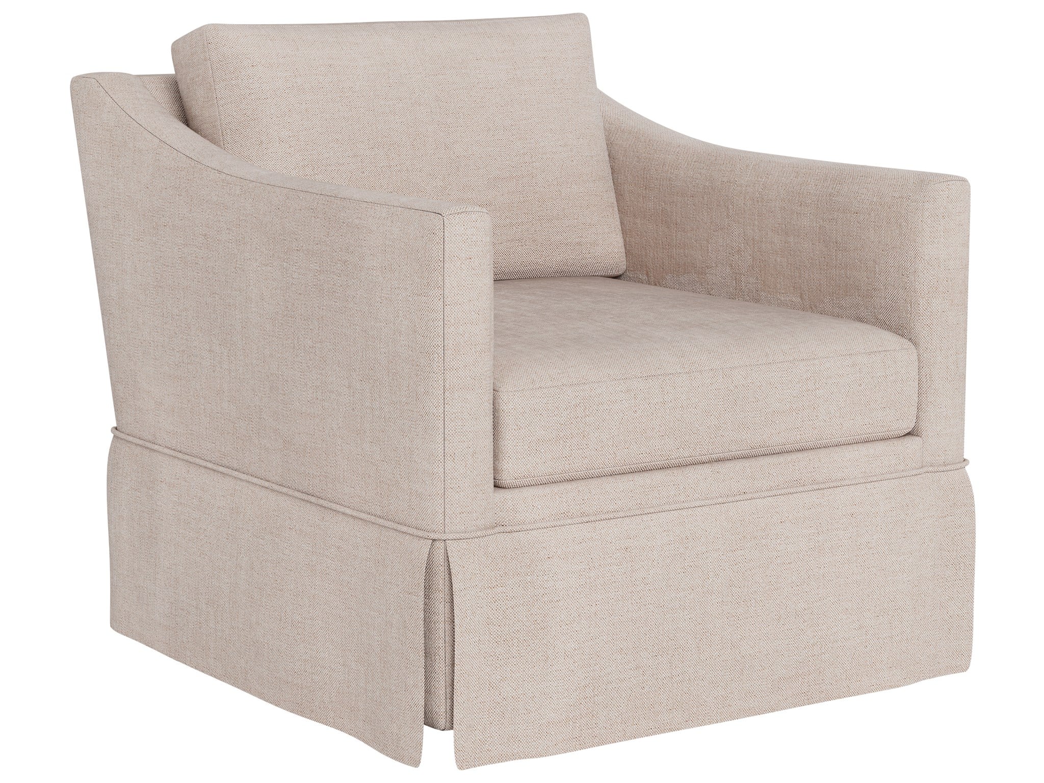 Asher Skirted Swivel Chair - Special Order