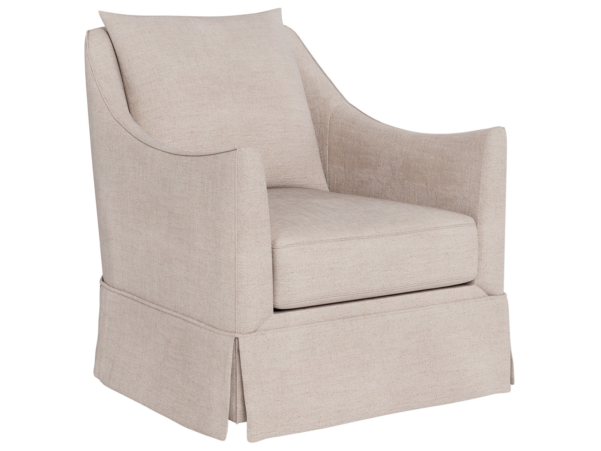 Portia Skirted Swivel Chair - Special Order