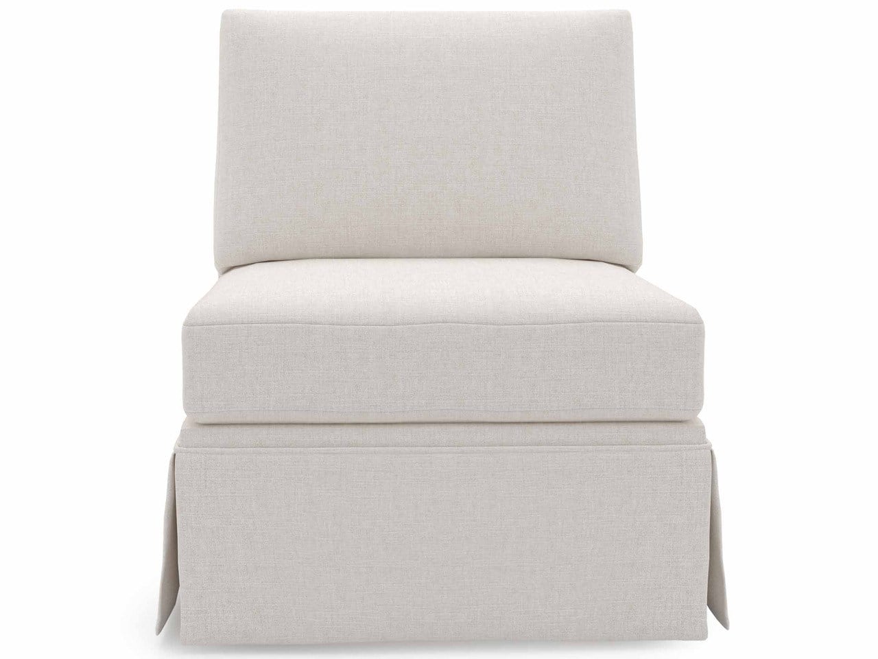 Madison Skirted Armless Chair - Special Order