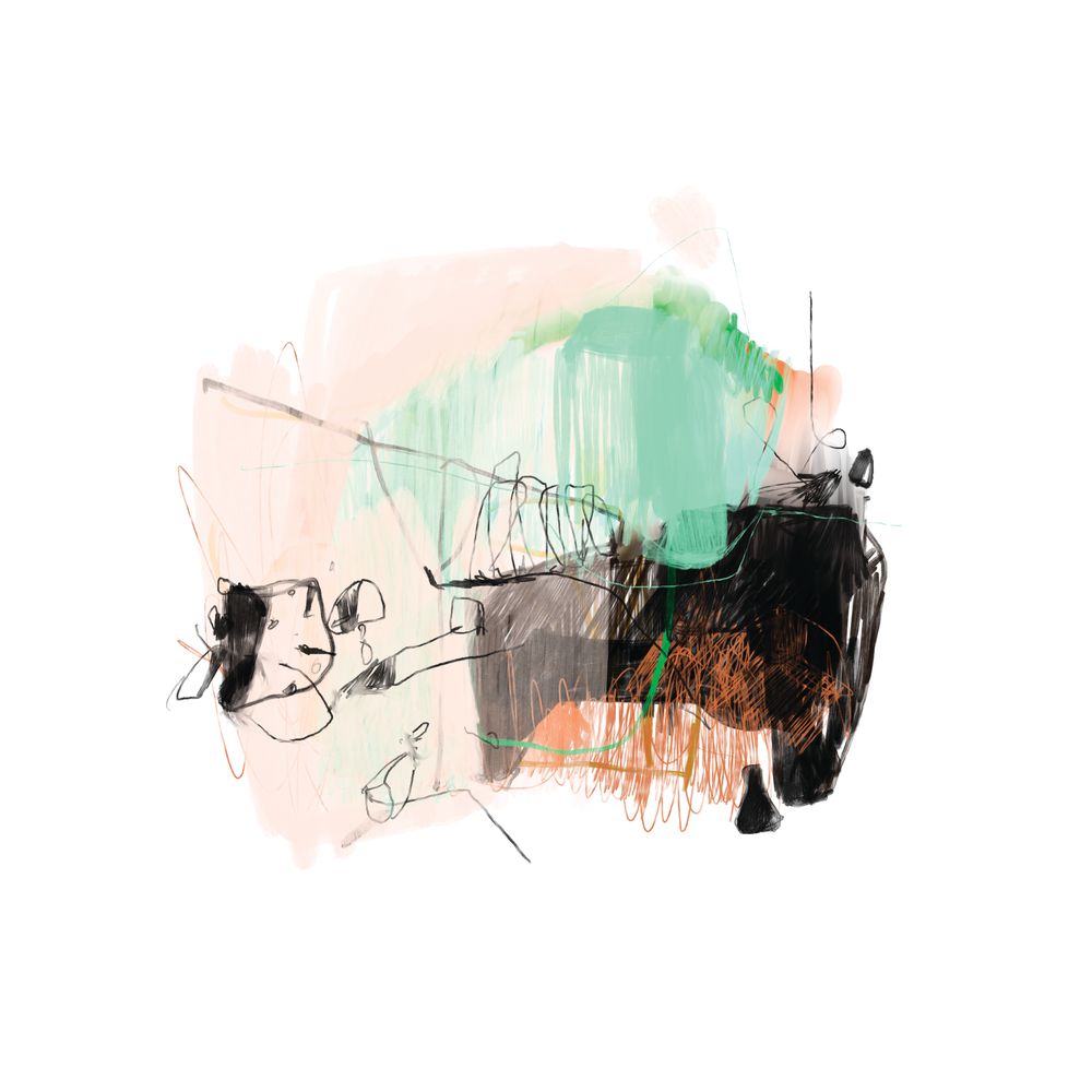 Salmon Mint Gum 1 artwork