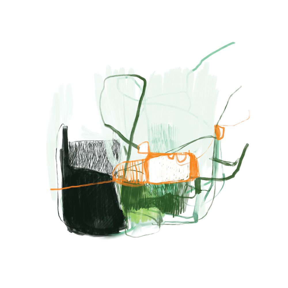 Squid Ink Orange Zest 1 artwork