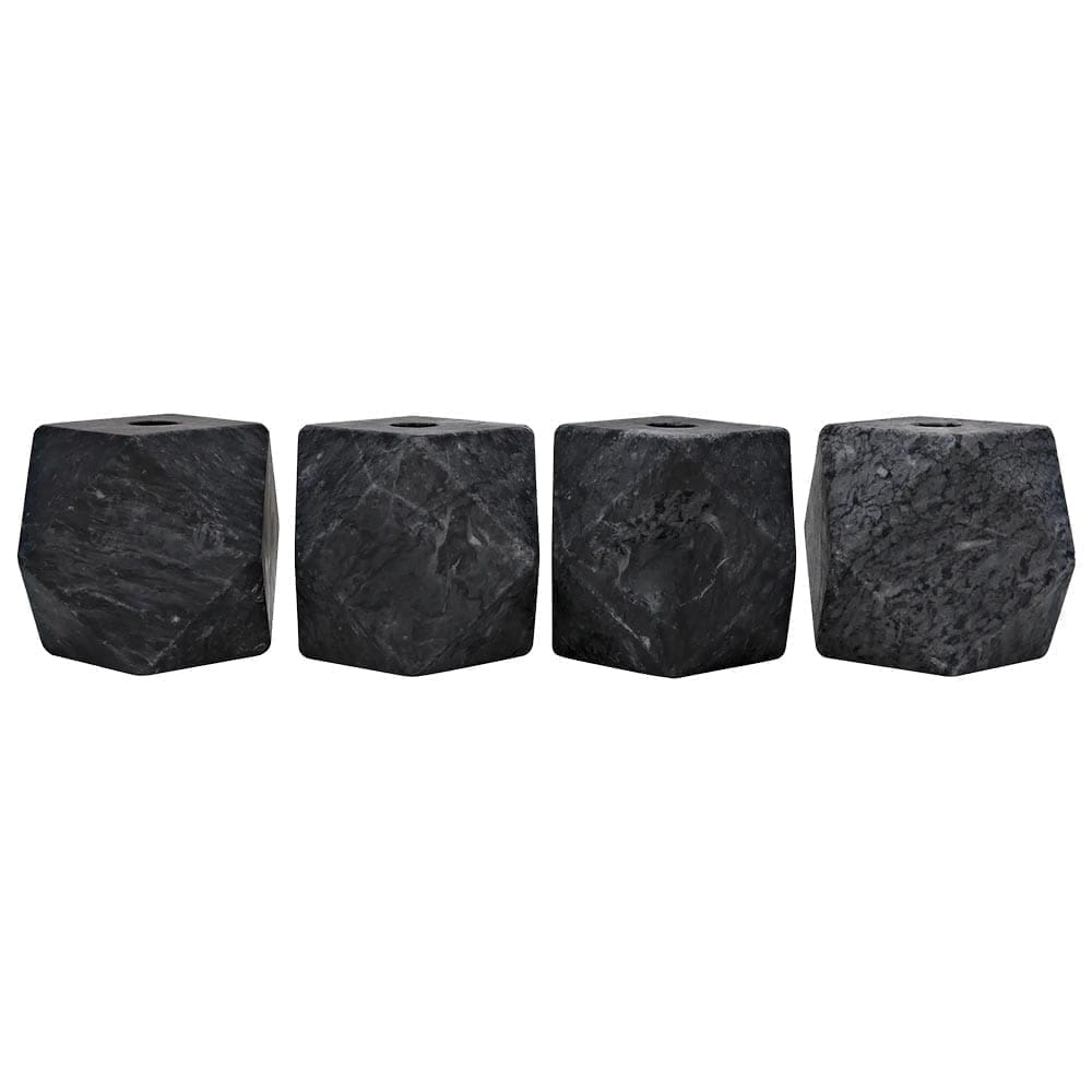 Polyhedron Decorative Candle Holder, Set of 4