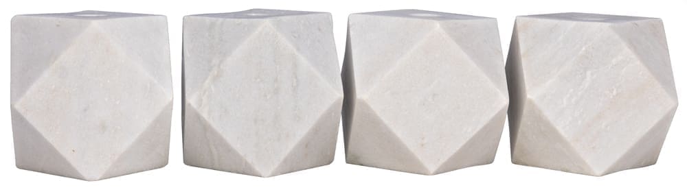 Polyhedron Decorative Candle Holder, Set of 4