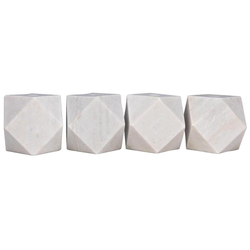Polyhedron Decorative Candle Holder, Set of 4