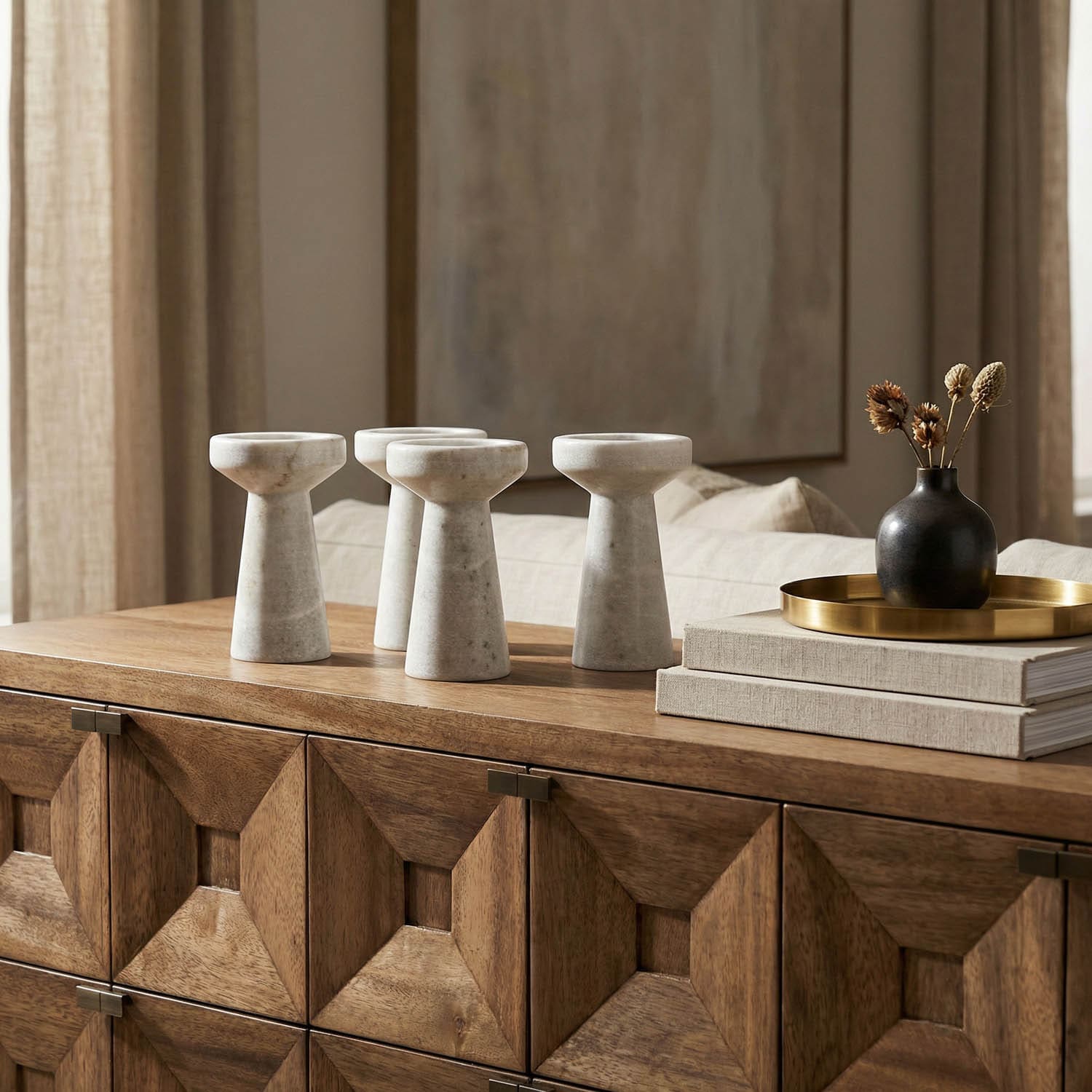 Aleka Decorative Candle Holder, Set of 4