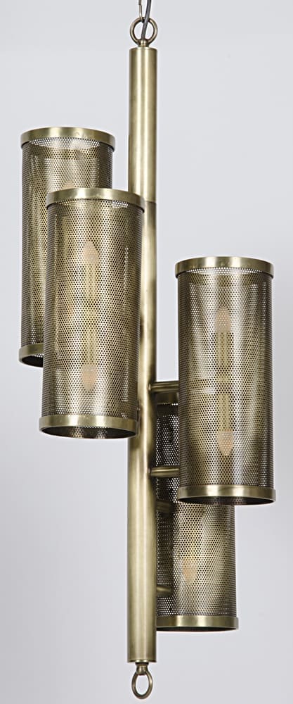 Pisa Pendant, Metal with Brass Finish
