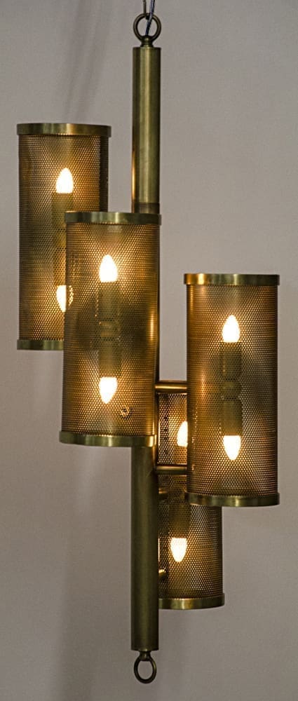 Pisa Pendant, Metal with Brass Finish