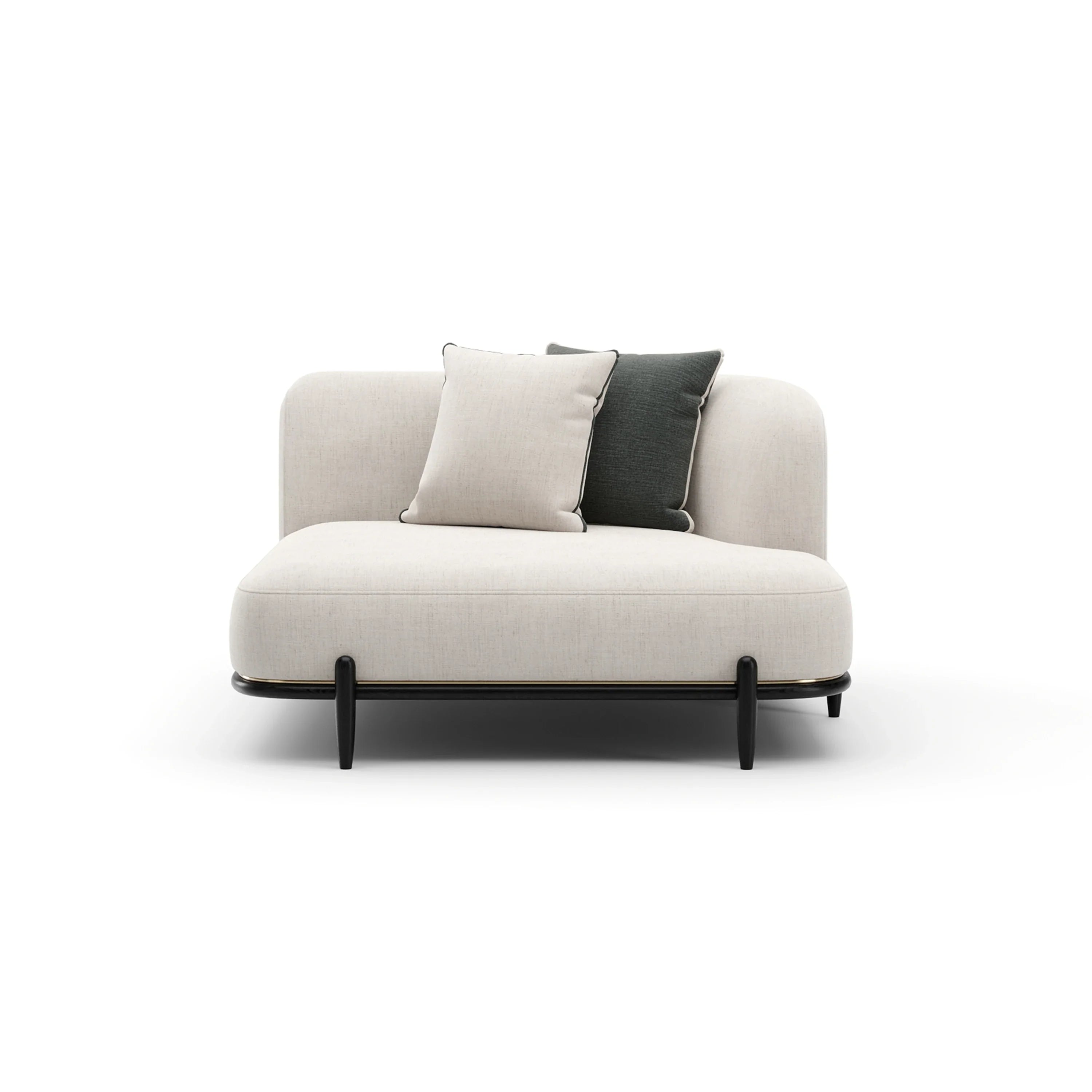 Madera Raf Chaise - Oatmeal