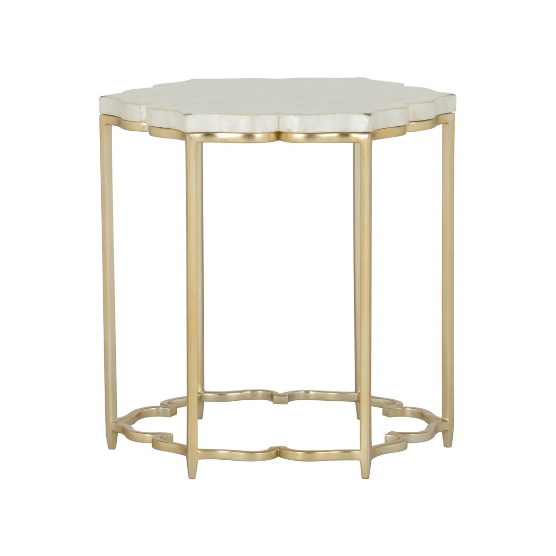 Lotus Flower Side Table in 24 / Metal - Chelsea House