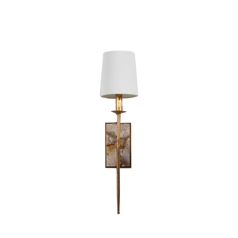 Garnet Sconce - Gold