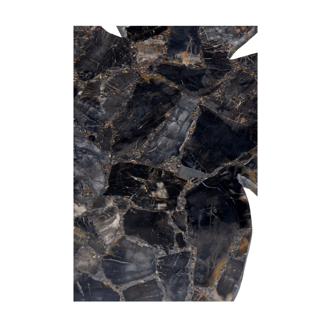 Petal Side Table - Petrified Wood