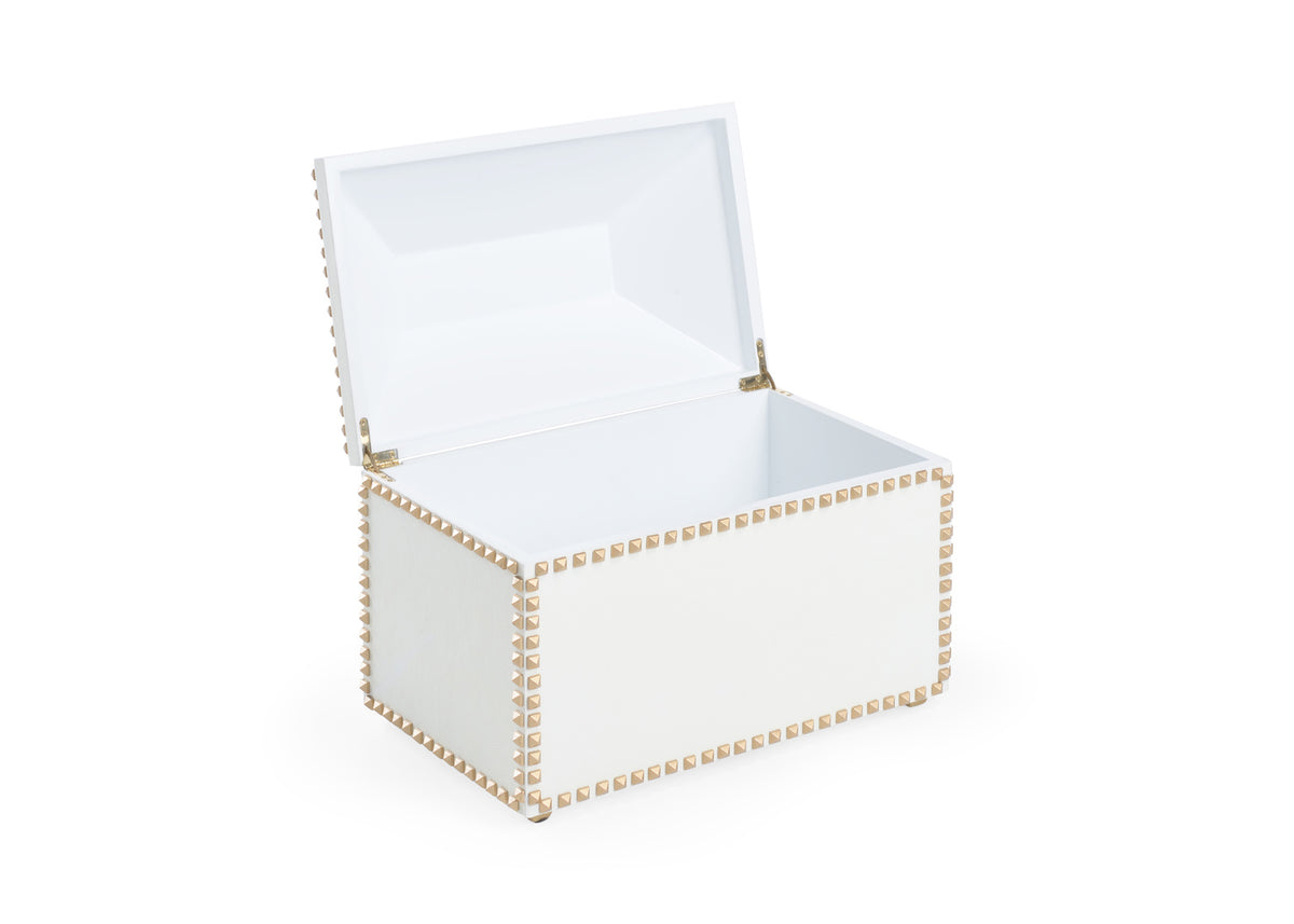 Chic Studded Box - White