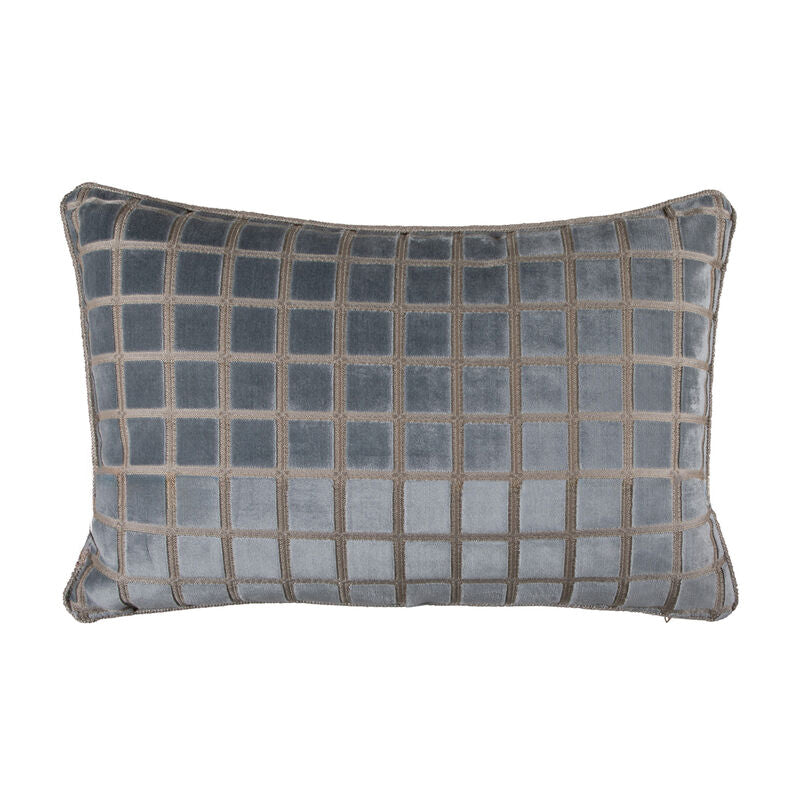 Checkered Chambray Feather 12x20