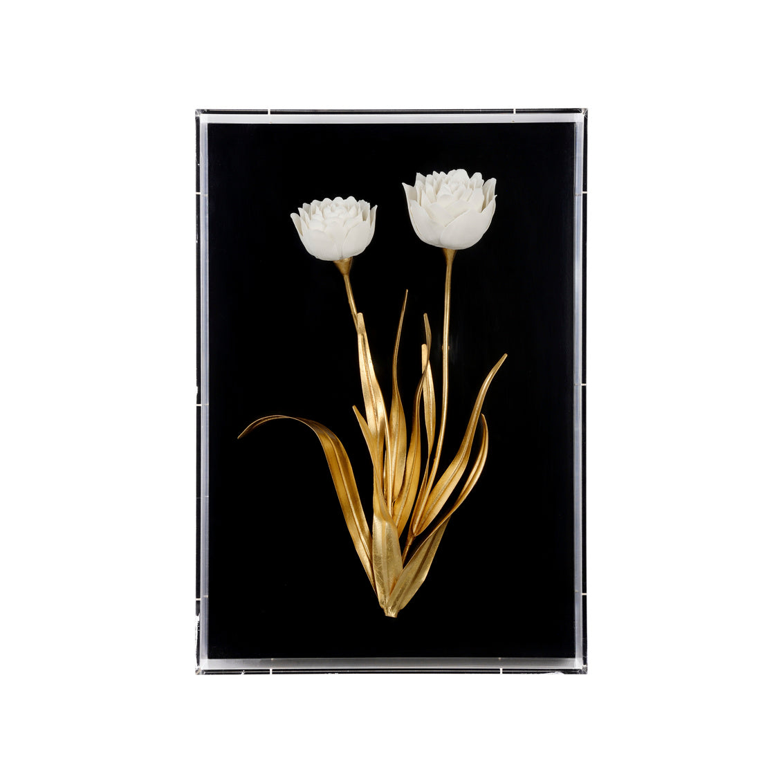 Porcelain Flower Black - C in 20 / Acrylic - Chelsea House