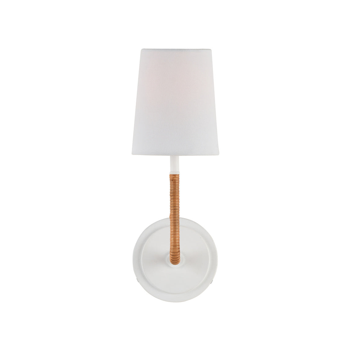 Amelia Sconce - White in White/Natural / Metal - Chelsea House
