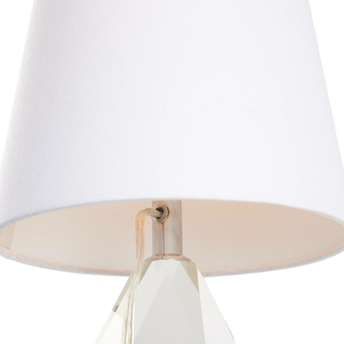 Collette Table Lamp in Clear/Polished Nickel / Crystal - Chelsea House