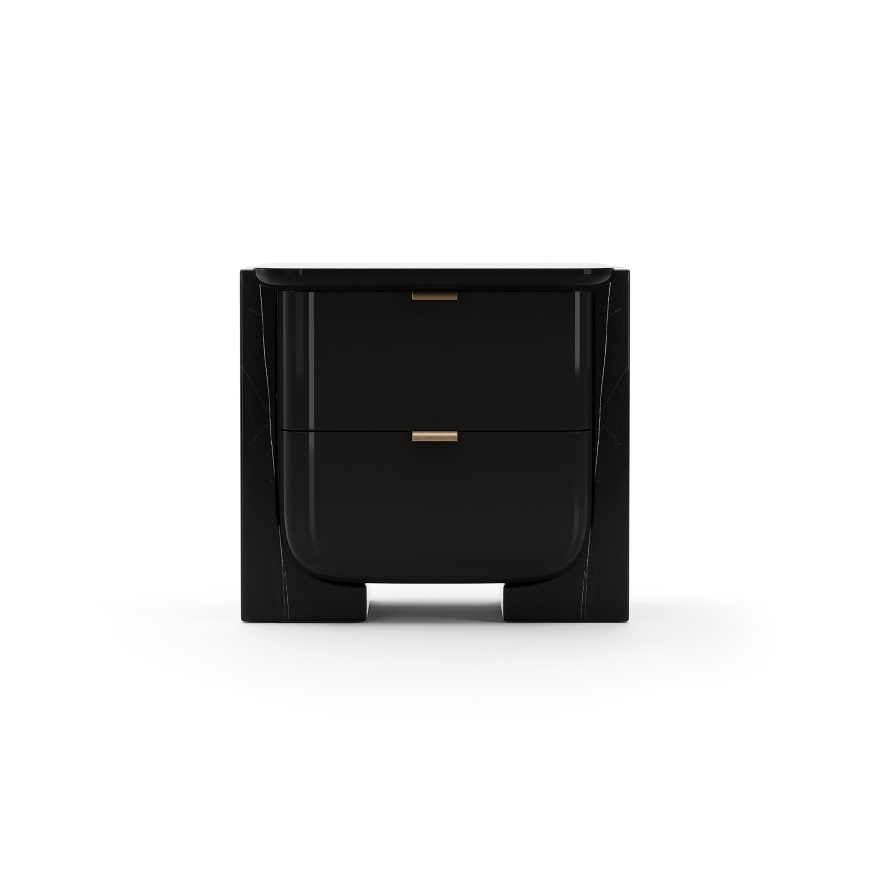 Overlap Small Nightstand Dark – Nightstands by Caracole | Sutter & Vale