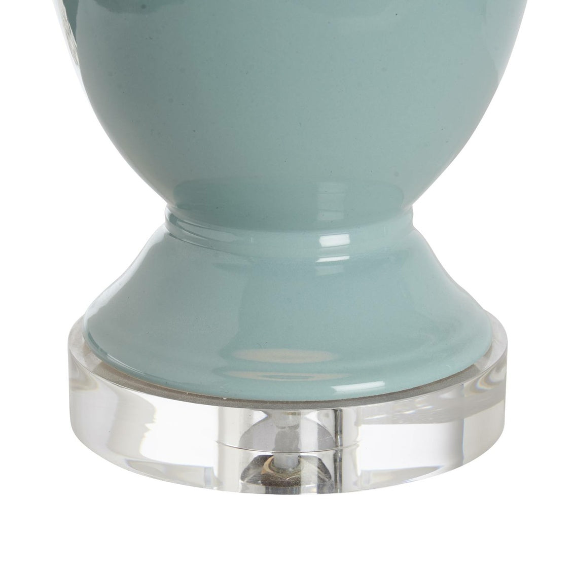 Neoclassical Lamp - Pale Blue in Pale Blue Glaze / Ceramic/Porcelain - Chelsea House
