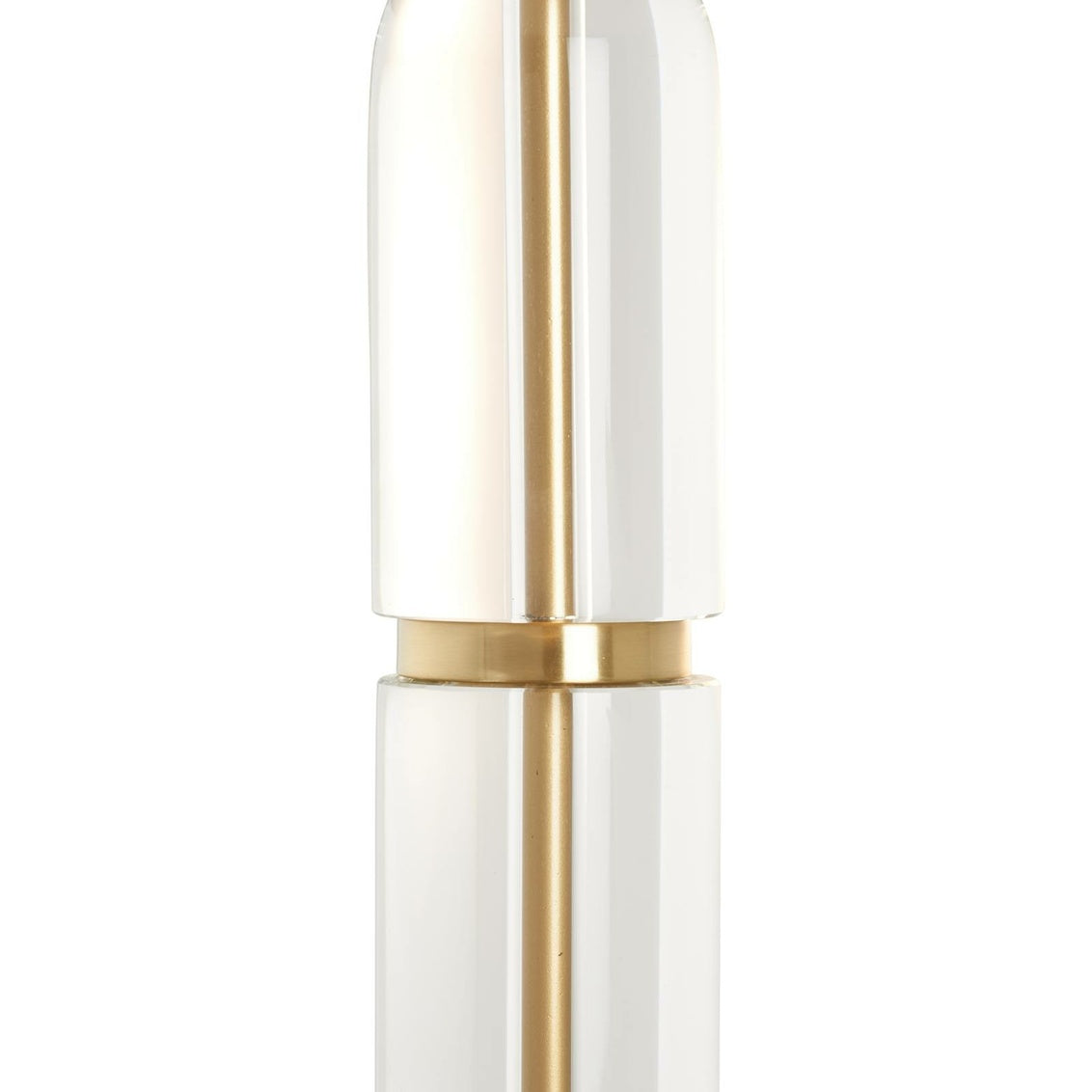 Flynn Table Lamp in Clear/Brushed Brass / Crystal - Chelsea House