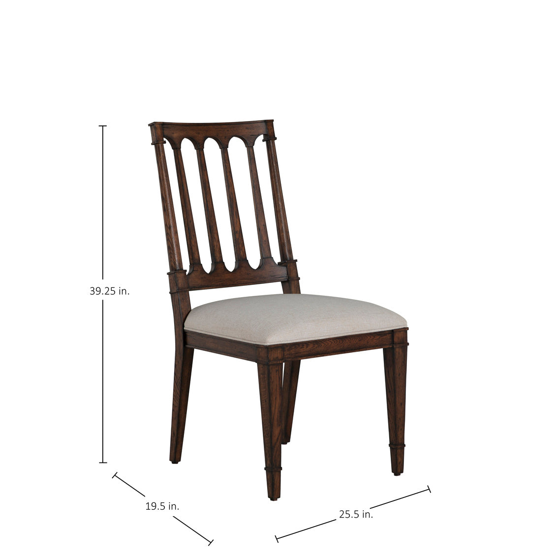 Mathis Dining Side Chair - Rustic Antique Oak