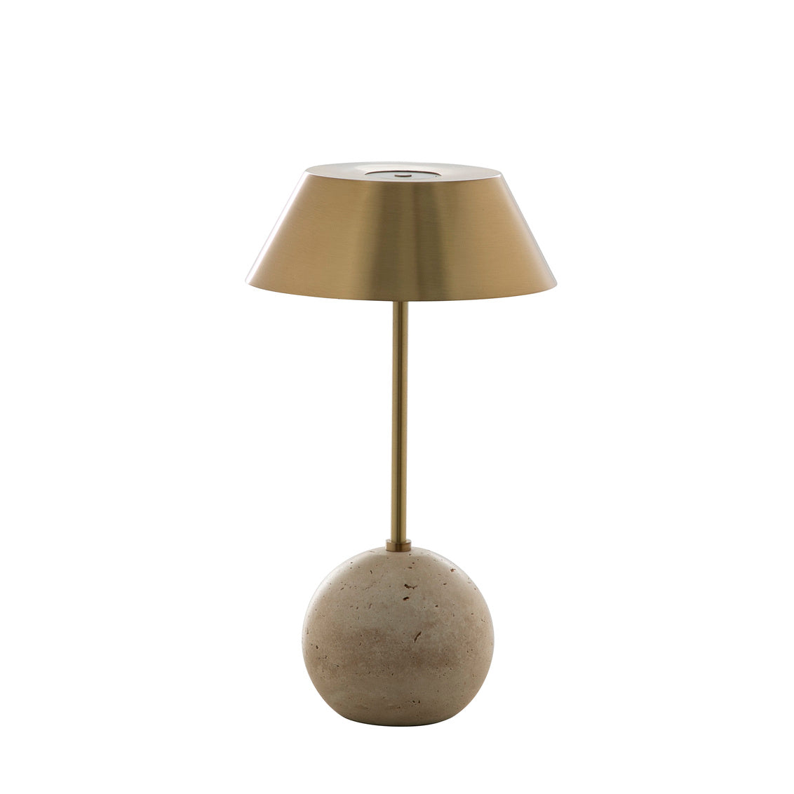 Firefly Table Lamp - BrassTravertineBeige