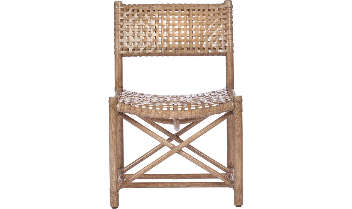 Antalya Laced Rawhide Armless Chair – Accent Chairs by Baker Furniture | Sutter & Vale