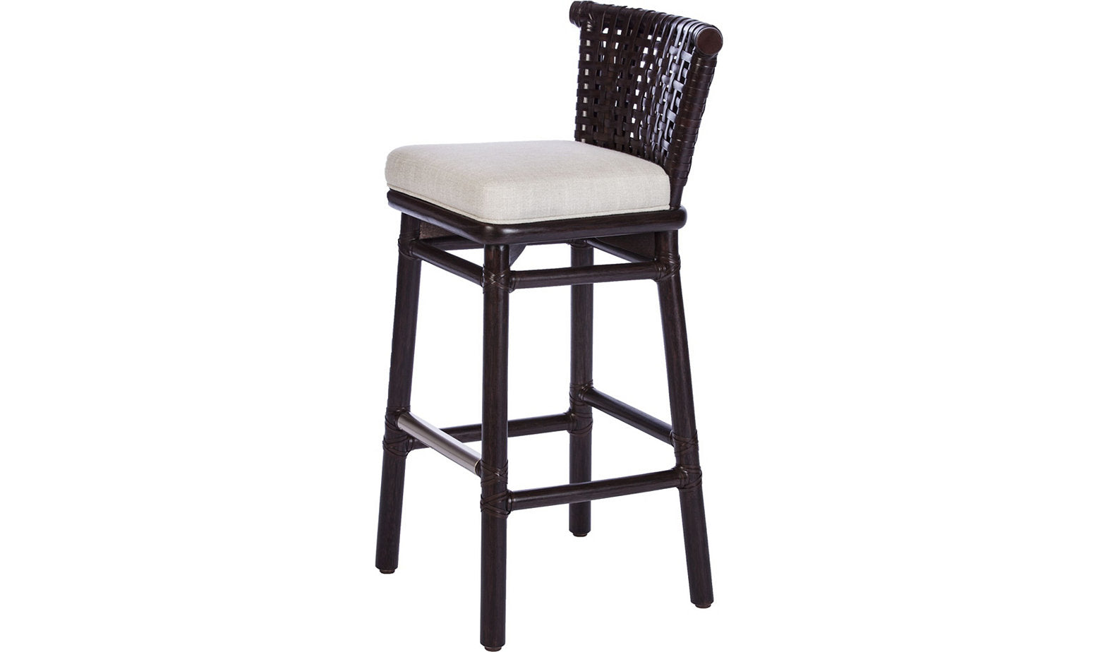 Laced Rawhide Barstool by Baker Furniture | Sutter & Vale