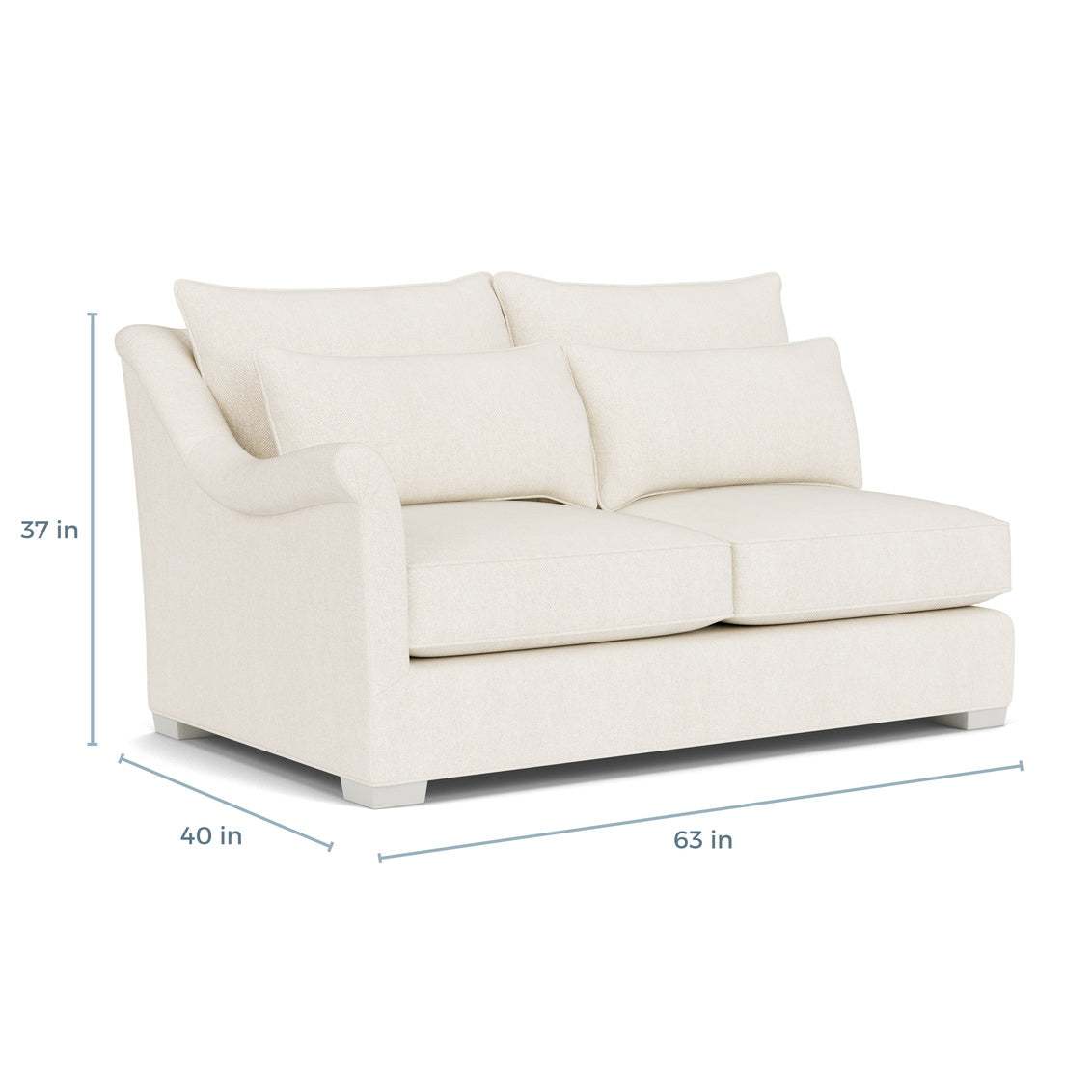 Westley LAF Loveseat Shallow Seat